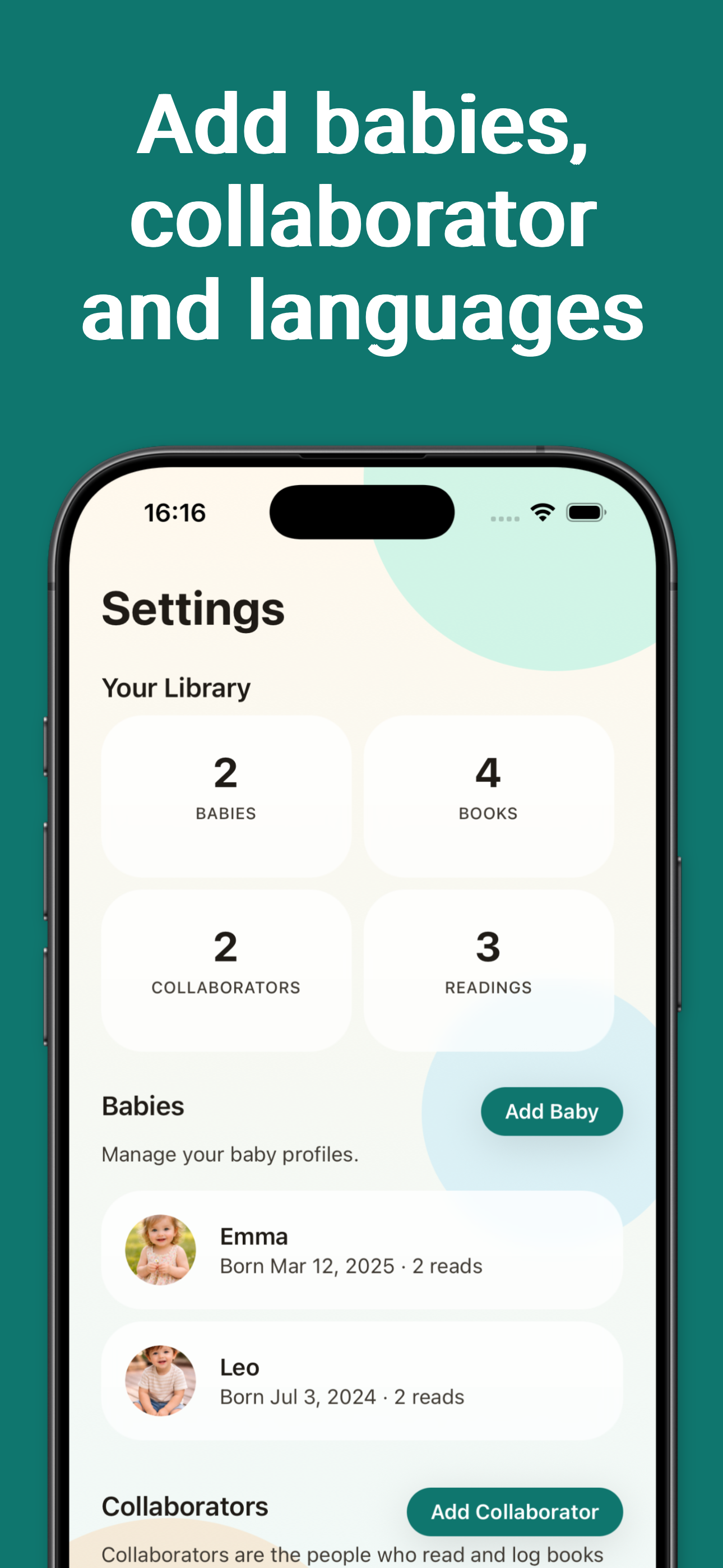Settings and profiles